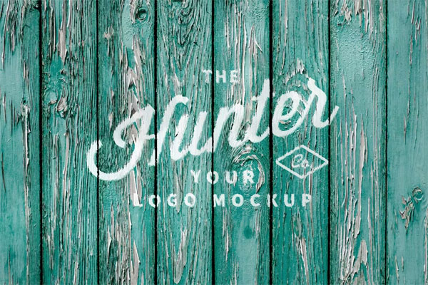 Sawn Wood Logo Mockup Sawn Wood Logo Mockup