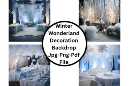 Winter Wonderland Decoration Backdrop