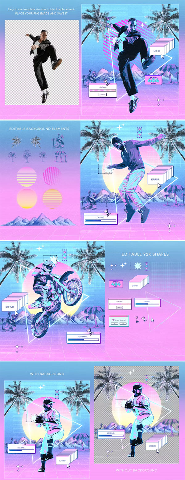 Y2K Retro Style Photo Effect Y2K Retro Style Photo Effect
