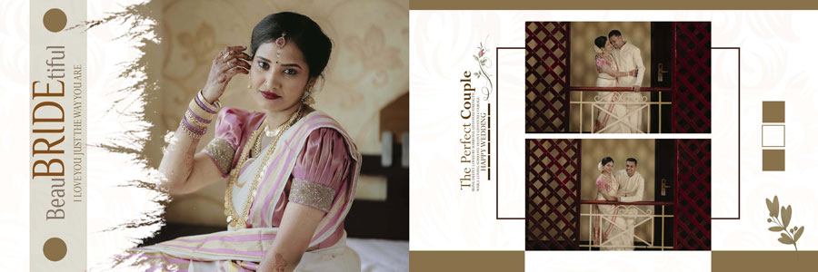 Editable professional wedding album PSD 12x36 for Indian weddings