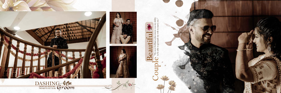 Professional Indian wedding album PSD 12x36 design for photographers