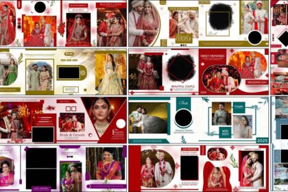 10 Modern Indian Wedding Album Design PSD Templates