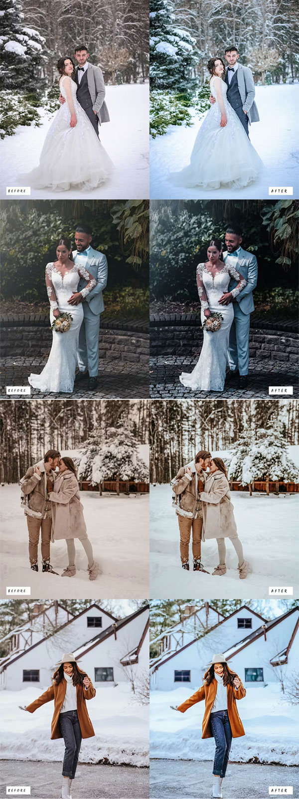 20 Winter Wedding Lightroom Presets 20 Winter Wedding Lightroom Presets