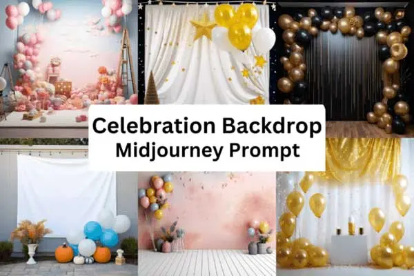 Ai Prompt for Celebration Backdrop | Luckystudio4u