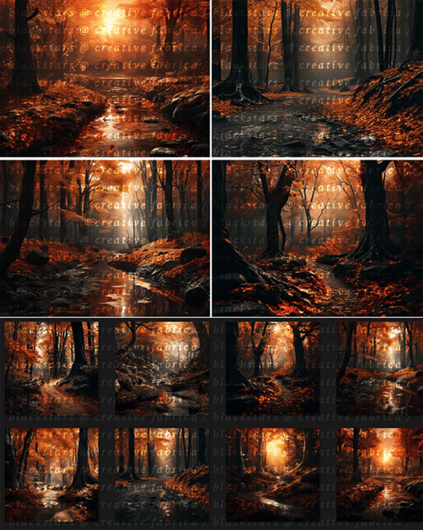 Autumn Forest Backdrop Overlays Autumn Forest Backdrop Overlays