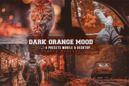 Orange Dark Mood Lightroom Presets for Mobile and PC