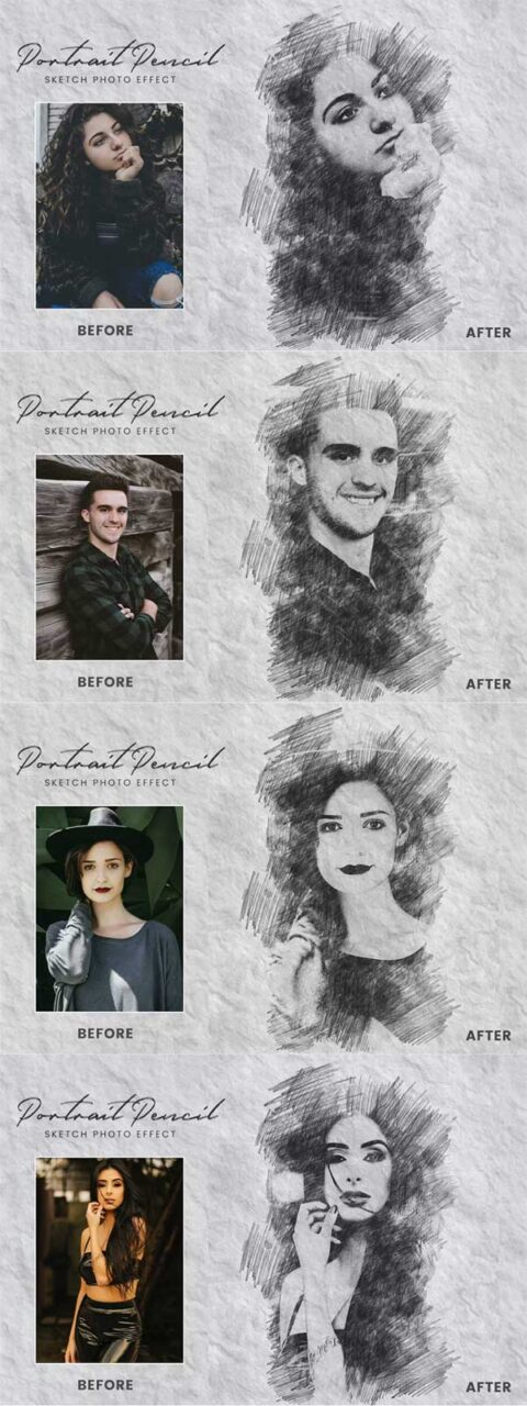 Pencil Sketch Photo Effect Pencil Sketch Photo Effect