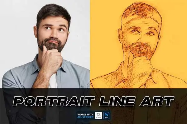 Portrait Line Art