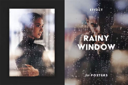 Rainy Window Effect for Posters