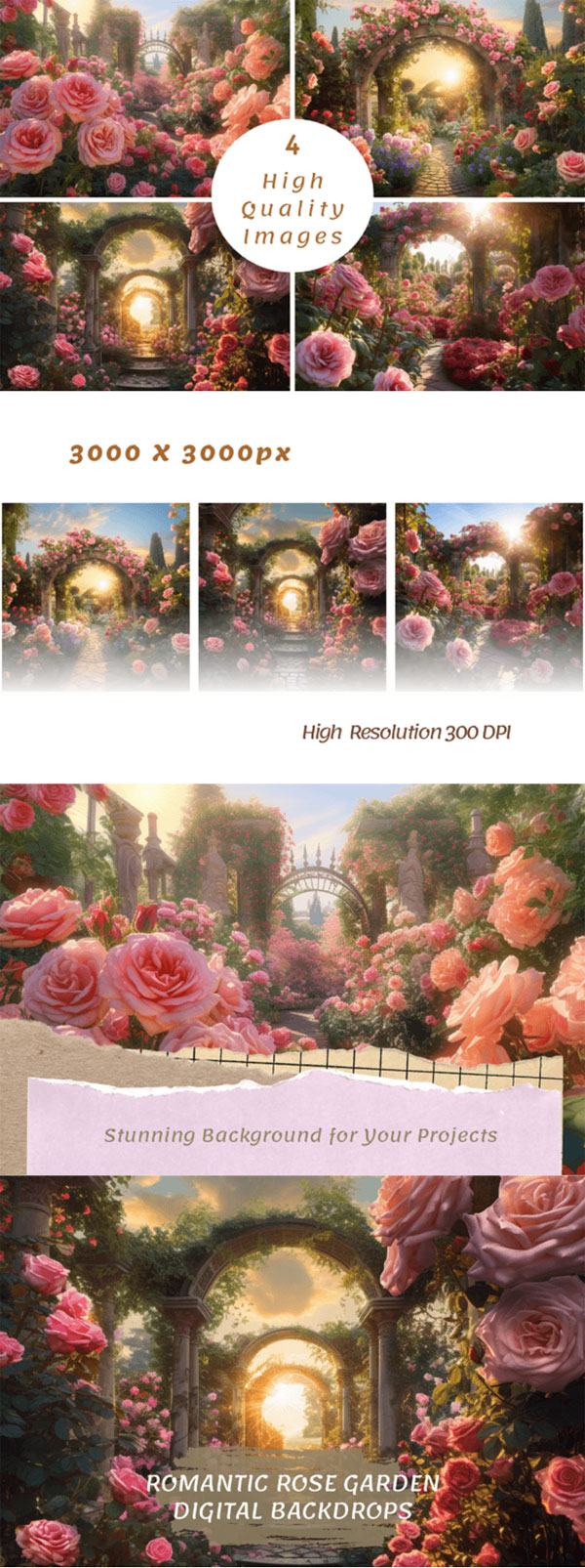 Rose Garden Digital Backdrop Images Rose Garden Digital Backdrop Images
