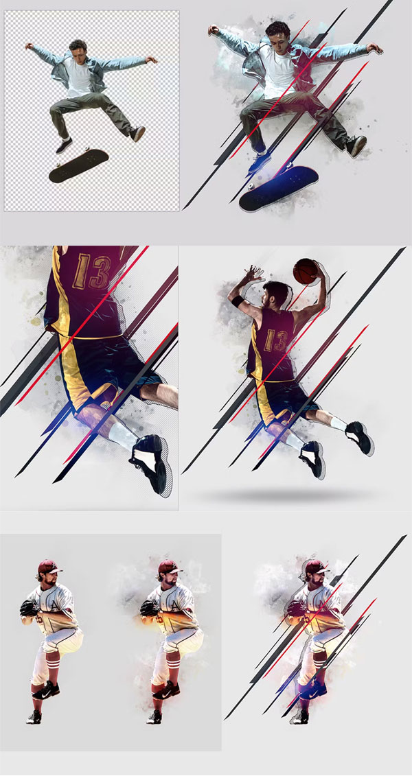Sports Poster Artistic Photo Effect Sports Poster Artistic Photo Effect