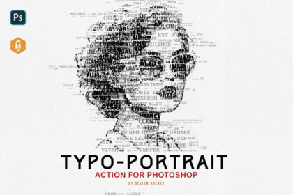 Typo Portrait Typographic Text Portrait Effect