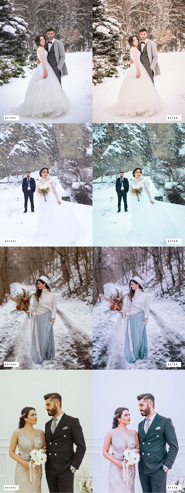 Winter Wedding Lightroom Presets Winter Wedding Lightroom Presets
