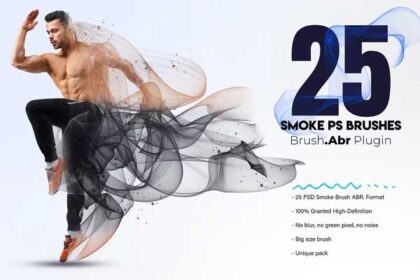 25 Smoke Photoshop Abr Brushes Set