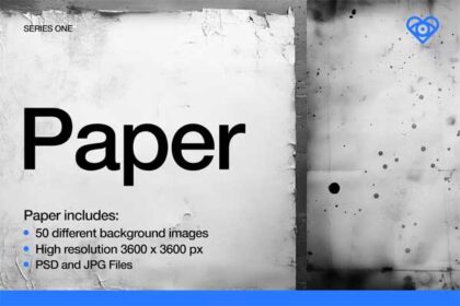 50 Black and White Paper Textures