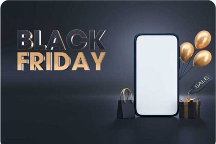 Black Friday 3D Box Mobile Mockup 02