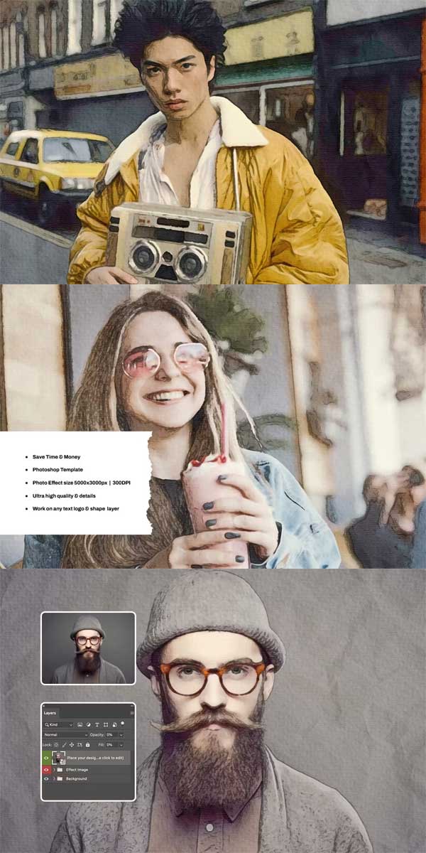Canvas Painting Photo Effect Canvas Painting Photo Effect