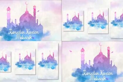 Colorful Ramadan Intro 4 in 1