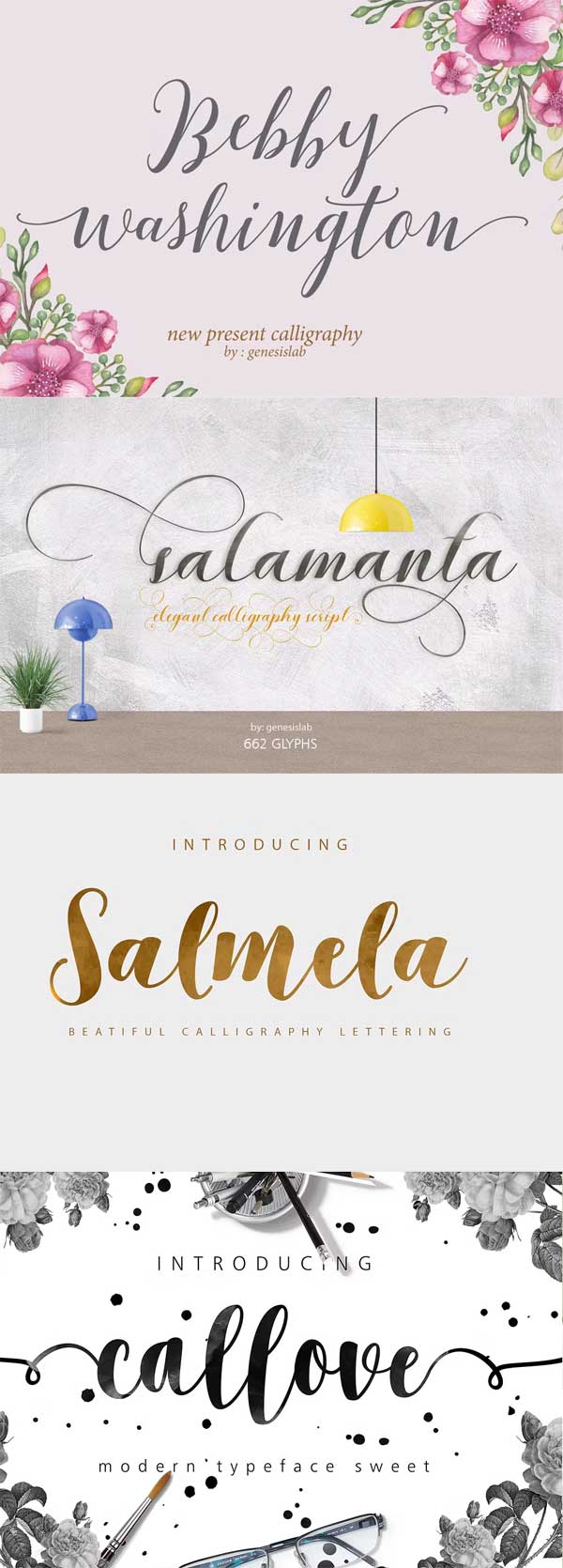Font Bundle Caligraphy Font Bundle Caligraphy