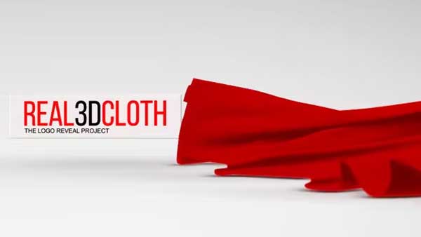 Real 3d Cloth Logo Reveal