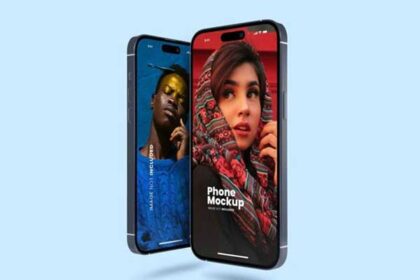 Realistic Smartphone Mockup PSD Template