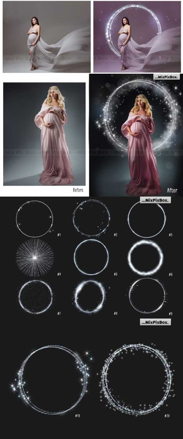 Silver Sparkling Ring Overlays Silver Sparkling Ring Overlays