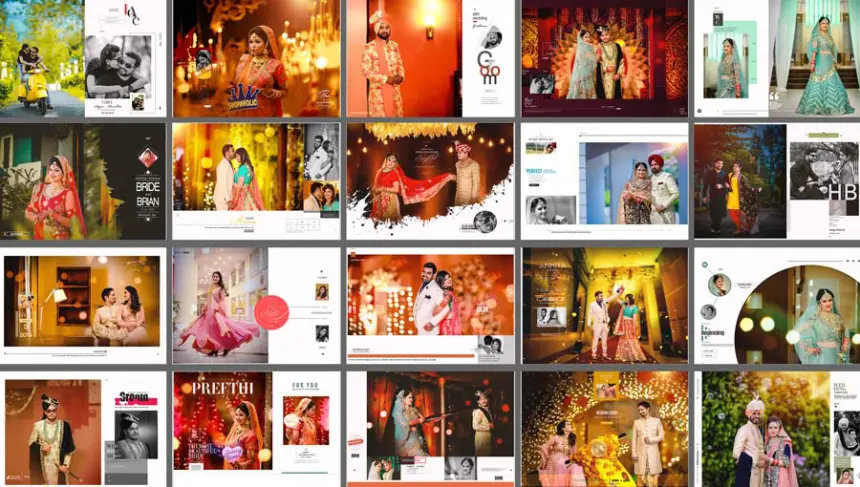 Top 25 Wedding Album Cover PSD Designs For Creative Albums
