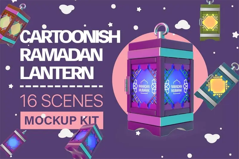 Cartoonish Ramadan Lantern Kit