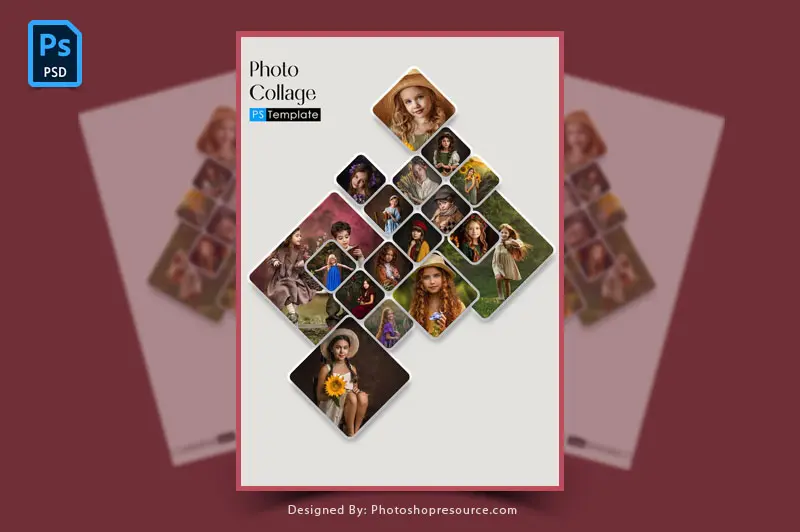 20 Best Free Photo Collage PSD Templates Download 2025