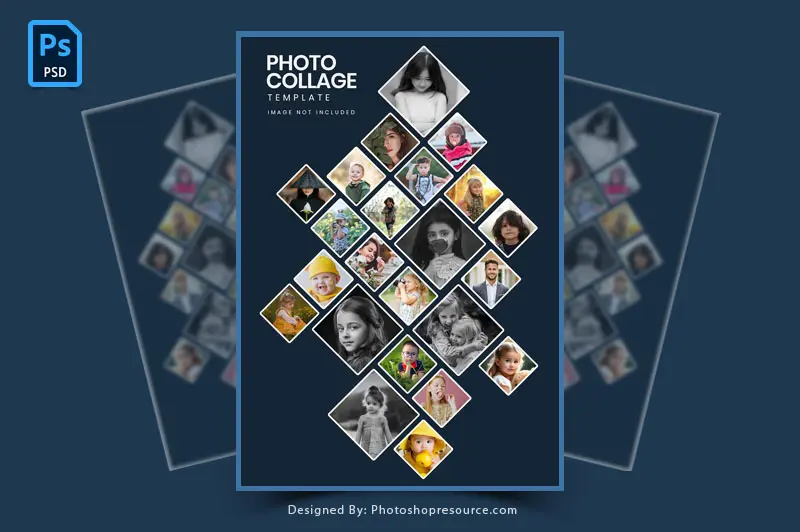 20 Best Free Photo Collage PSD Templates Download 2025