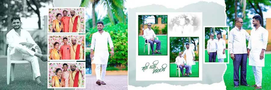 Premium 12x36 Marathi Album Shalu Design Premium 12x36 Marathi Album Shalu Style Design Background
