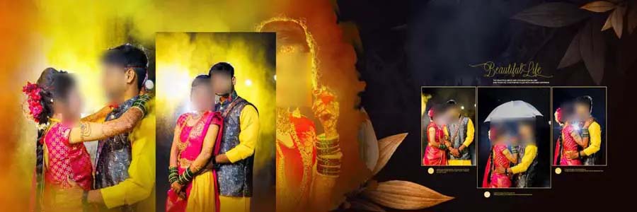 Marathi Wedding Album Frames 12x36 PSD Photoshop Marathi Wedding Album Frames 12x36 PSD