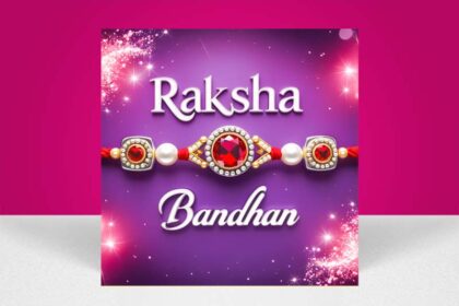 Free Happy Raksha Bandhan Wishes & Beautiful Rakhi PSD