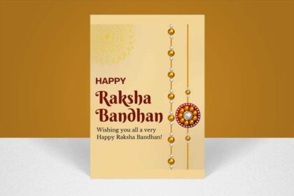 Free Happy Raksha Bandhan Wishes Greeting Flyer Template