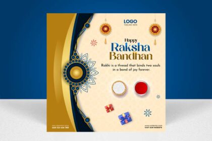 Free Raksha Bandhan Festival Poster PSD Template