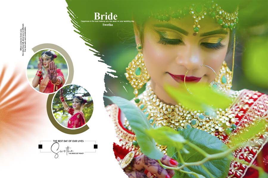 2025 Wedding Album Cover PSD Template with Couple Portrait Design 7