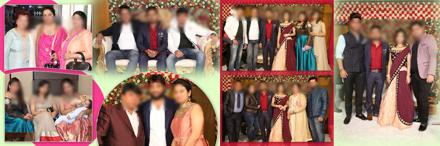 High quality wedding reception album design PSD for studio use