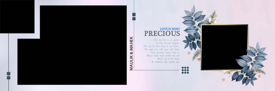 Elegant 12x36 Wedding Album Design PSD Layouts