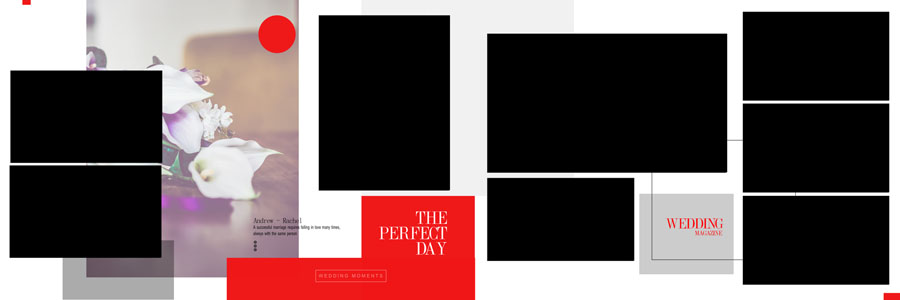 Free 12x36 Traditional Wedding Album Design PSD Templates