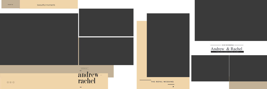 Free 12x36 Traditional Wedding Album Design PSD Templates