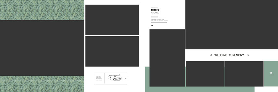 Free 12x36 Traditional Wedding Album Design PSD Templates