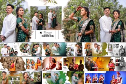 10 Modern Marathi Wedding Album PSD Design 12x36