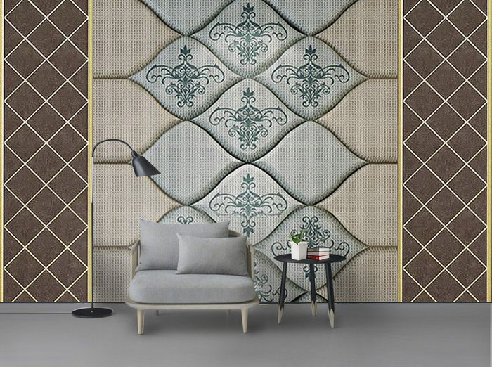 Free European Plaster Embossed Leather 3D Wall PSD