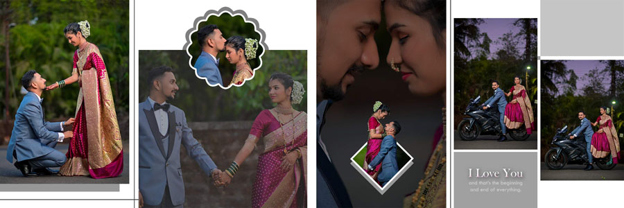 Marathi wedding album PSD template suitable for professional album designers
