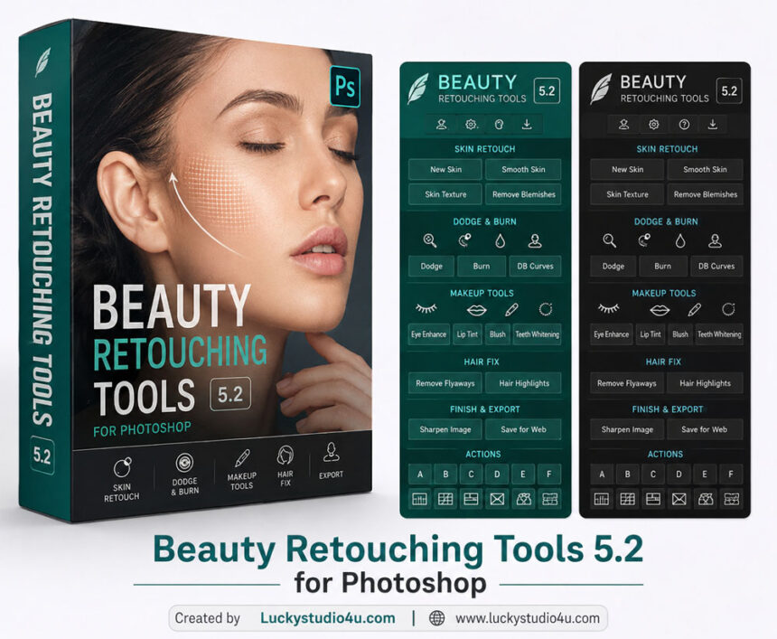 Beauty Retouching Tools 5.2 for Photoshop Free Download