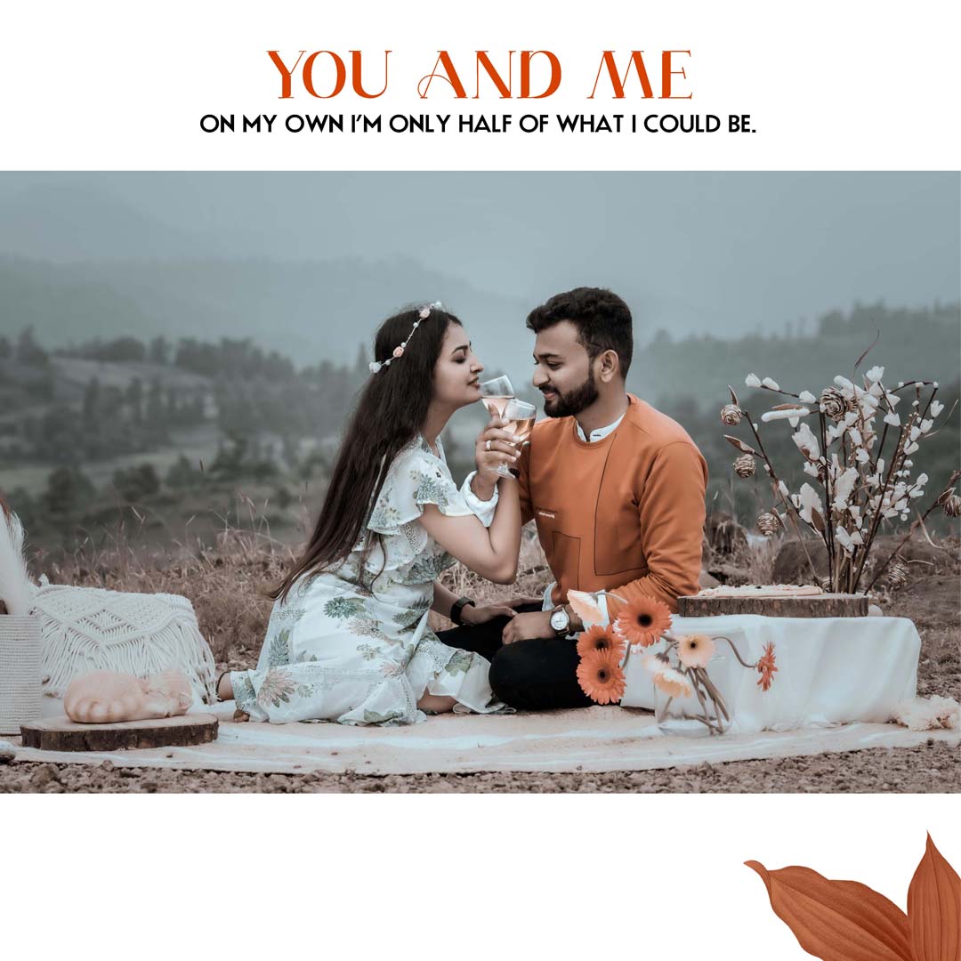 Wedding invitation Instagram PSD template save the date 1080x1080