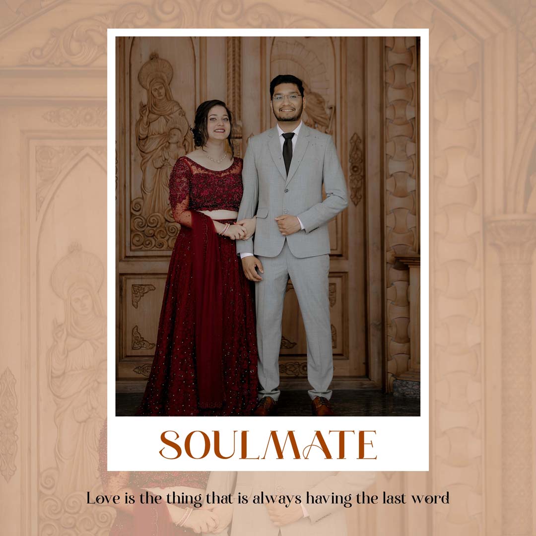 Creative save the date wedding Instagram PSD template 1080x1080