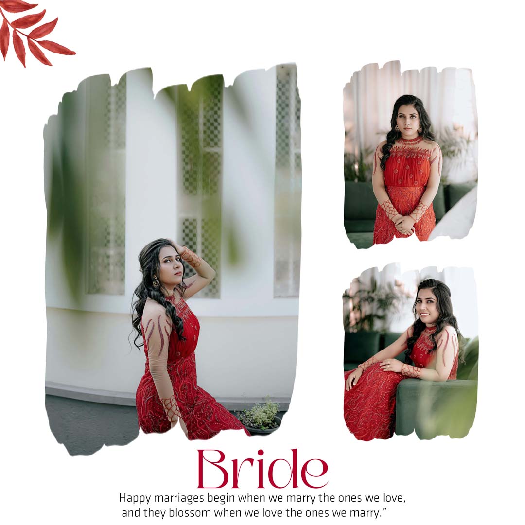 Editable Instagram wedding save the date PSD template 1080x1080