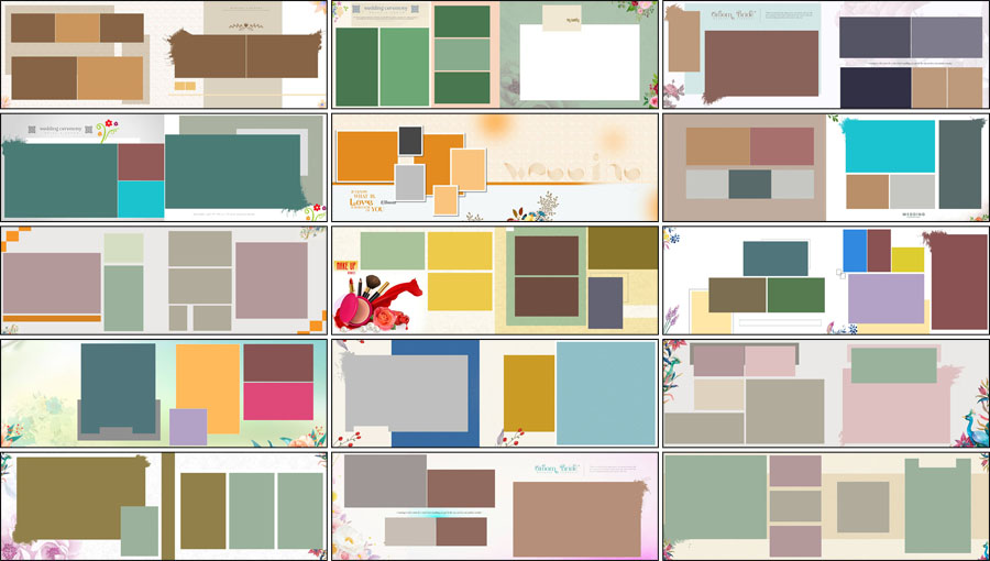 20 Traditional 12x36 Wedding Album Design Templates