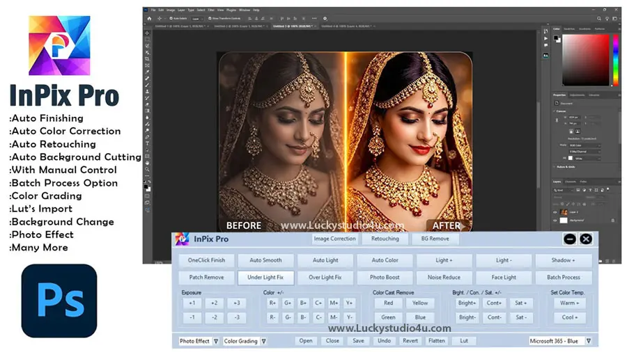 InPix Pro Auto Photo Finishing, Color Correction & Retouching Software